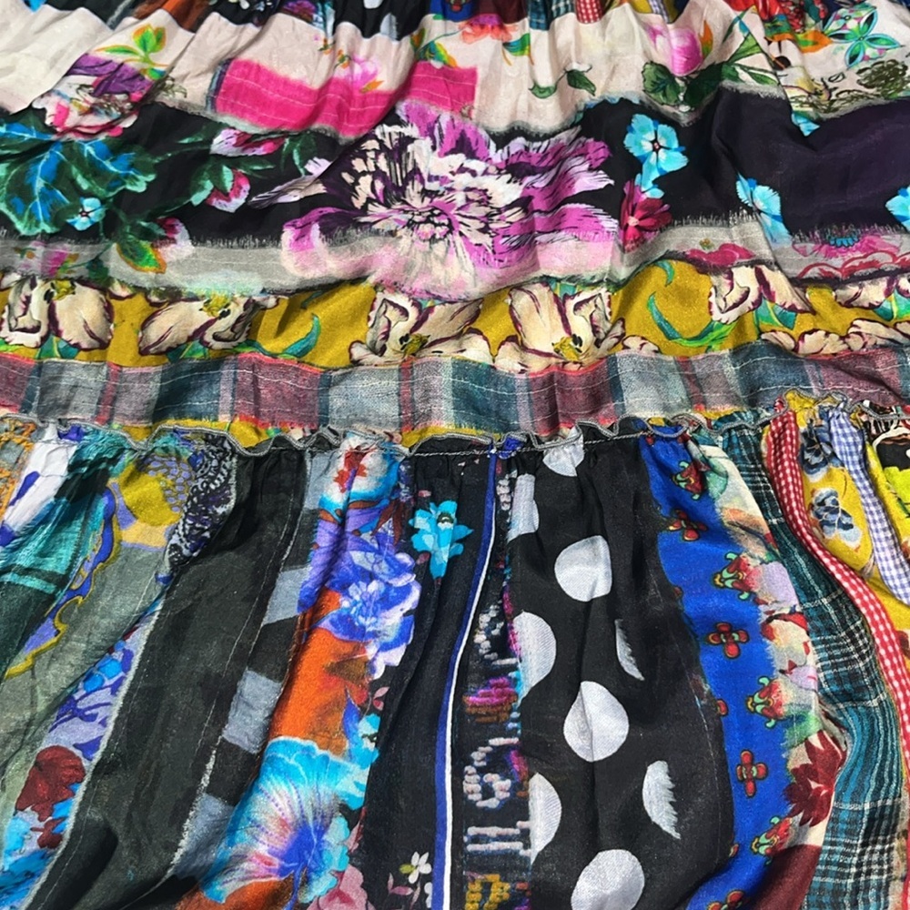 Johnny Was Sonnet Dixie Silk Patchwork Tiered Boh… - image 7